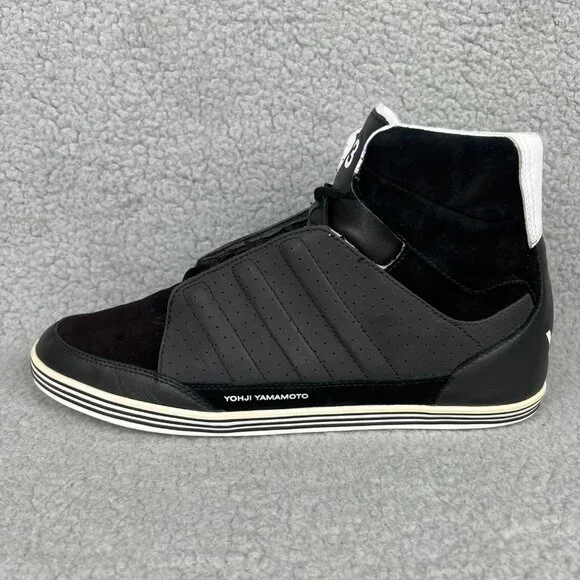 Y-3 Honja High Mens 8.5 Shoes Black White Reflective 3M Adidas Y3 2011 Yohji 3